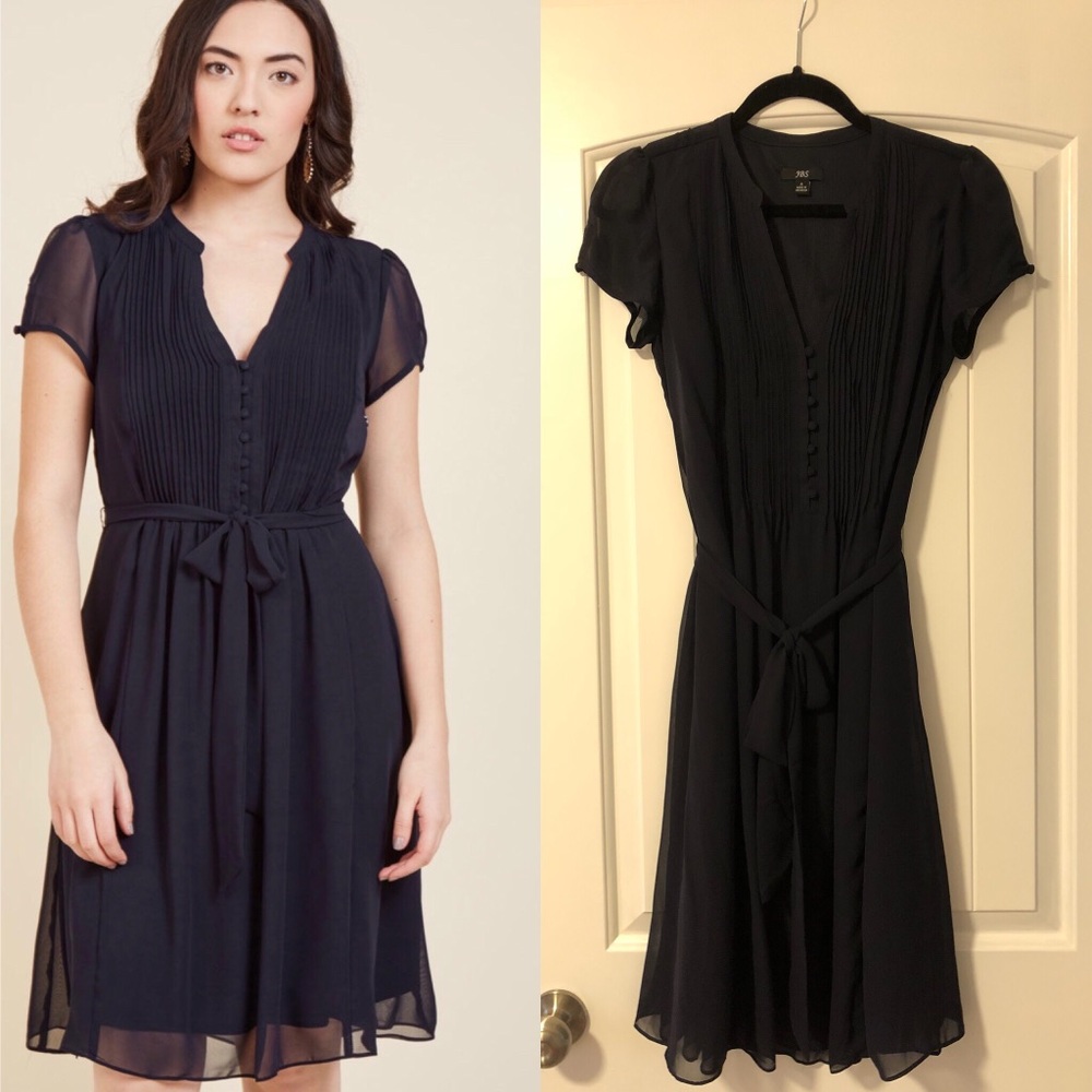 Navy A-Line Dress